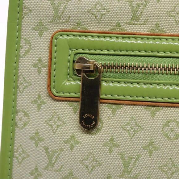 LOUIS VUITTON Monogram Mini Sac Catline Bag Almond Green M92931 LV Auth 132609 - Picture 11 of 16